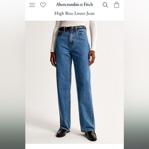 Loose high rise jean from Abercrombie